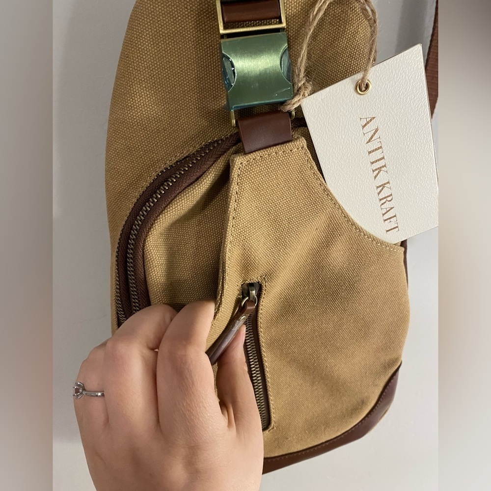 Antik Kraft - Camel satchel/sling Backpack - Picture 8 of 11